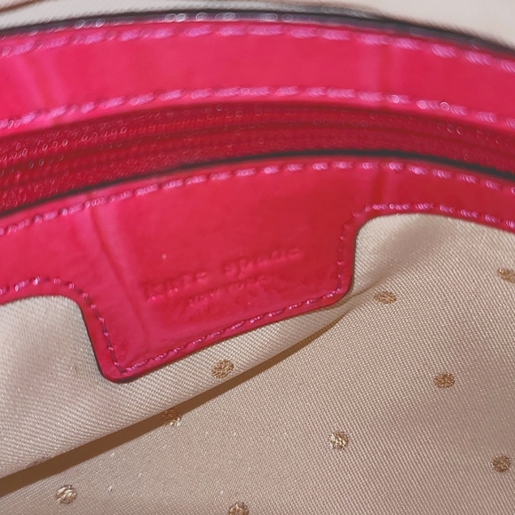 Kate Spade Pink Patent Leather Clutch With Gold Chain Handles GORGEOUS! - Picture 4 of 12